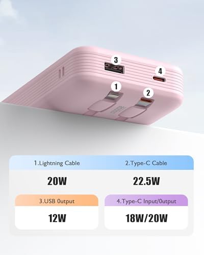 High-Capacity 20000 m Ah Portable Charger – 22.5 W Fast Charging Power Bank for i Phone, Samsung & Android Devices – Essential Travel Accessory in Vibrant Yellow for On-the-Go Power Solutions
