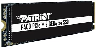 Patriot Memory P400 Lite 500 GB M.2 PCIe Gen 4 SSD – Ultimate High-Speed NVMe Storage for Gaming and Content Creation – Reliable Performance with Enhanced Thermal Management and 3-Year Warranty – Upgrade Your System Now!