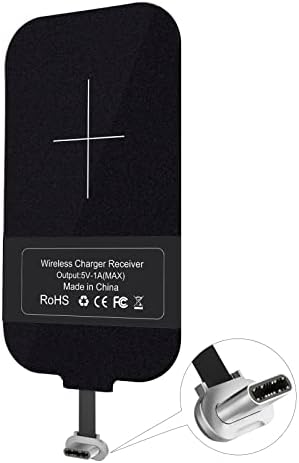 Nillkin Qi Receiver USB-C – Ultra-Slim Wireless Charging Adapter for Seamless Integration with Galaxy A51, A20 E, A20, Pixel 2 & More Type-C Android Smartphones – Fast Charging, Easy Setup, and Enhanced Durability for Effortless Power Solutions