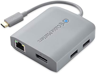 Maximize Productivity with Cable Matters USB C Hub – 4 K@240 Hz Display Port Adapter for Mac Book Pro, 100 W Power Delivery, Dual USB Ports, and Stable Ethernet Connectivity – Thunderbolt 3 & 4 Compatible for High-Performance Workspaces
