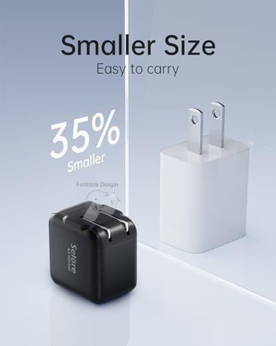 Power Up Your Devices with the 40 W Dual Port USB C Fast Charger Block – Compact Ga N Wall Plug for i Phone 16/15 Pro/Max, Samsung Galaxy, Pixel, & i Pad – Enhanced Speed & Safety Features for Ultimate Charging Efficiency