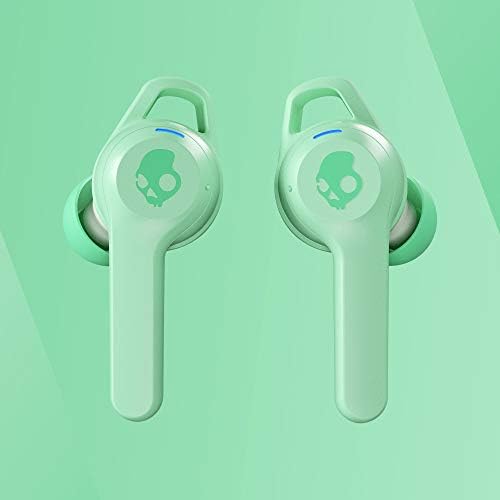 Skullcandy Indy Evo Mint Wireless Earbuds – 30-Hour Battery Life, Sweat-Resistant Design, Compatible with i Phone and Android, Exceptional Sound Quality with Built-In Microphone for Hands-Free Calls, Ultimate Comfort for Active Lifestyles, Bluetooth Connectivity for Quick Pairing and Seamless Streaming