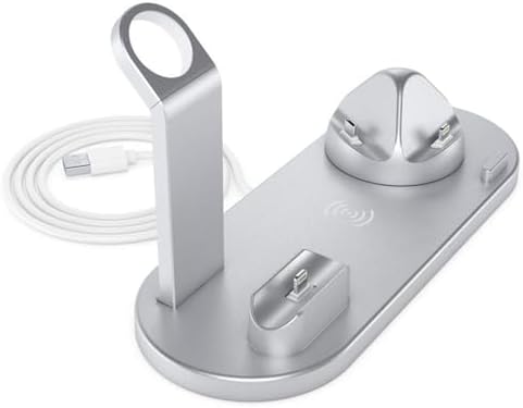Sleek Multi-Device Wireless Charging Station for Apple & Samsung – Fast Universal Charger Stand with Safety Features for Effortless Power Management, Black – Optimize Your Charging Experience Today
