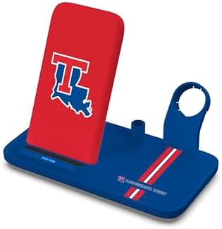 SOAR NCAA 4-in-1 Wireless Charging Docking Station: Rapid Charge Solution for i Phone, Apple Watch, Air Pods & Apple Pencil – Official NCAA Design for Ultimate Fan Experience and Device Compatibility