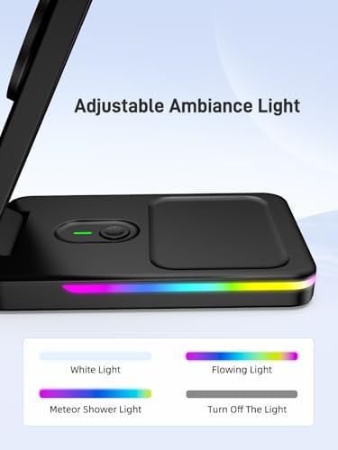 Ultimate 3-in-1 Magnetic Wireless Charging Dock for Google Pixel Devices – Compact Foldable Fast Charger for Pixel Watch 3/2, Pixel 9/Pro/Xl/8/Pro/8 a/7/Pro/7 a/6/Pro & Pixel Buds Pro 2 – Experience Rapid 15 W Power Boost with Included Adapter for Stylish Efficiency and Seamless Connectivity