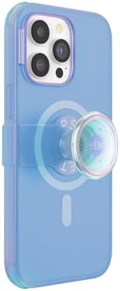 Pop Sockets i Phone 14 Pro Case with Integrated Slidable Grip & Kickstand – Pink Opalescent – Ultimate Wireless Charging Compatibility, 10 ft Drop Protection, and Easy Mag Safe Integration for Enhanced Mobile Experience