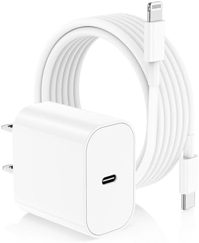 Revolutionary i Phone Fast Charging Solution: 10 ft USB-C to Lightning Cable with Compact Type-C Wall Adapter for Swift Power Delivery to i Phone 14 Pro Max/Plus/13/12 Mini/11/XS Max/XR/i Pad – Unmatched Compatibility, Extended Length, and Robust Durability for Seamless Connectivity