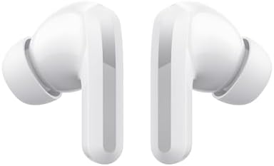 Xiaomi Redmi Buds 5 Wireless Earbuds – Exceptional 46 d B Active Noise Cancellation, 40-Hour Extended Playtime, Cutting-Edge Bluetooth 5.3 Connectivity, Sleek White Aesthetic for Ultimate Comfort and Versatility in Any Environment