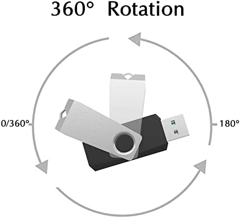 JUANWE 10-Pack 2 GB USB Flash Drives – Reliable Portable Memory with 360° Swivel Design for Effortless Data Management – Ideal for Computers, Cars & On-the-Go Storage – Durable USB 2.0 Thumb Drives for Quick File Transfers and Backup Solutions