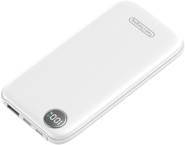 Sleek 10000 m Ah Fast Charging Power Bank – Ultra-Slim USB-C Travel Charger with 12 V/4.5 A Output for i Phone 11-16 & Samsung Devices – Elegant Deep Black Portable Battery for On-the-Go Efficiency and Reliability