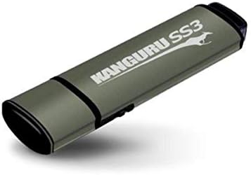 Kanguru Flash Blu30 64 GB USB Flash Drive – Ultimate Data Security with Physical Write Protection – Lightning-Fast USB 3.0 Transfer Speeds for Professionals and Students – Sleek, Portable Design for Easy File Management and Enhanced Compatibility