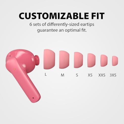 Clan K2 Bluetooth Earbuds for Kids – Safe Volume Limiting, Customizable Fit, and Low Latency for Gaming & Music – Stylish Wireless Earbuds in Blue for Ages 8-10, Enhanced Sound with 3 EQ Modes
