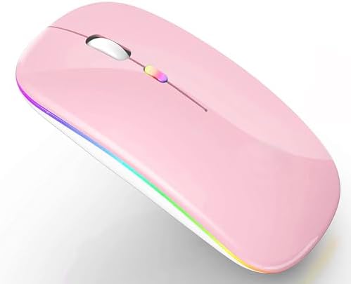 Sleek Bluetooth Wireless Mouse for Mac, Windows & i Pad – Ergonomic Design, High-Precision Navigation, Rechargeable & Dual-Mode Compatibility (Gray & Black) – Elevate Your Productivity with Clutter-Free Connectivity