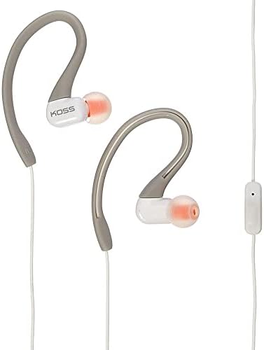 Vibrant Violet Koss KSC32 i V Sport Clip Headphones – Lightweight, Sweat-Resistant Earbuds for Active Lifestyles with Enhanced Device Compatibility and Dynamic Sound Quality