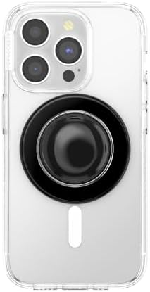 Mag Safe Pop Grip for i Phone – Magnetic Phone Stand with Swappable Top – Bon Bon Black – Ergonomic Secure Grip for Hands-Free Viewing & Wireless Charging Compatibility – Ultimate Mobile Accessory for Enhanced Usability and Style