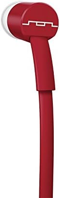 SOL REPUBLIC Jax Wired In-Ear Headphones for Android – Tangle-Free, Noise-Isolating Audio Experience with 4 Ear Tip Sizes for Customized Comfort – Stylish Red Design Perfect for Calls & Music Playback