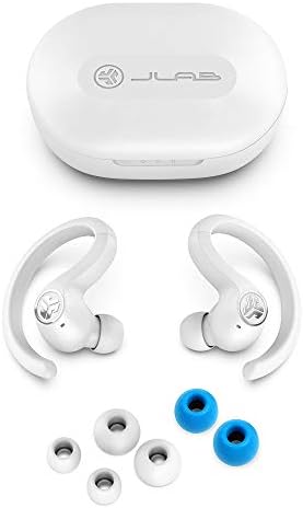 JLab JBuds Air Sport True Wireless Bluetooth Earbuds – IP66 Sweat-Resistant with 30-Hour Playtime, Class 1 Bluetooth 5.0, and Customizable EQ Sound Modes for Ultimate Workout Performance and Daily Listening