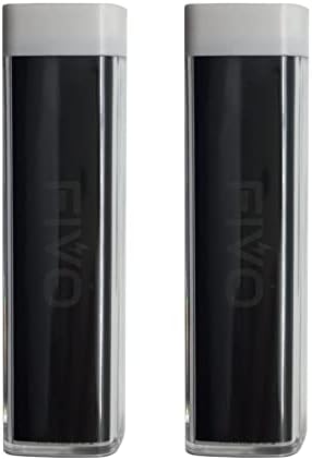 FIVO Ultra-Compact 2600 m Ah Portable Power Bank with USB Cable and Durable Carrying Case – Fast Charging Solution for i Phone, Samsung Galaxy & More (2-Pack) – Perfect for On-the-Go Charging and Emergency Power Supply