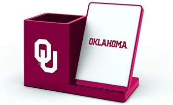 NCAA Unisex Fast Wireless Charging Stand & Desk Organizer – Stylish Multi-Device Charger for Sports Enthusiasts, Efficient Workspace Solution with Built-in Accessory Compartments