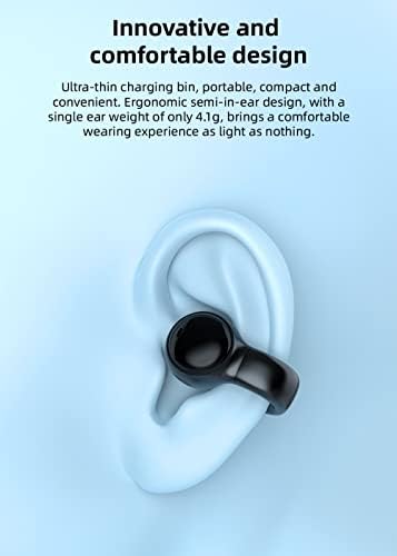 Ultimate Open Ear Wireless Sport Earbuds – Lightweight, Sweat-Resistant Headphones for Running, Cycling, and Driving – Stay Aware, Stay Safe with Superior Sound Quality and Comfort – Ideal for Active Lifestyles and Seamless Device Compatibility