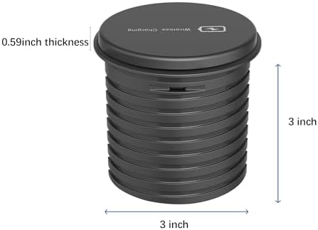 Elevate Your Workspace with a 15 W Wireless Charging Recessed Power Grommet – 20 W USB-C Fast Charging Station, Dual AC Power Outlets, Sleek Flush Mount Desk Power Solution for Tidy Cable Management and Enhanced Efficiency in Office and Home Environments