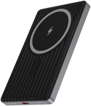 Ultra-Slim 10000 m Ah Magnetic Wireless Portable Charger – Fast 20 W Power Bank for Samsung Galaxy S25/S24/S23/S22/S21 & i Phone 16/15/14/13 – Dual Device Charging with Advanced Safety Features – Ideal for Travel & Daily Use – Compact Design for Maximum Portability and Convenience