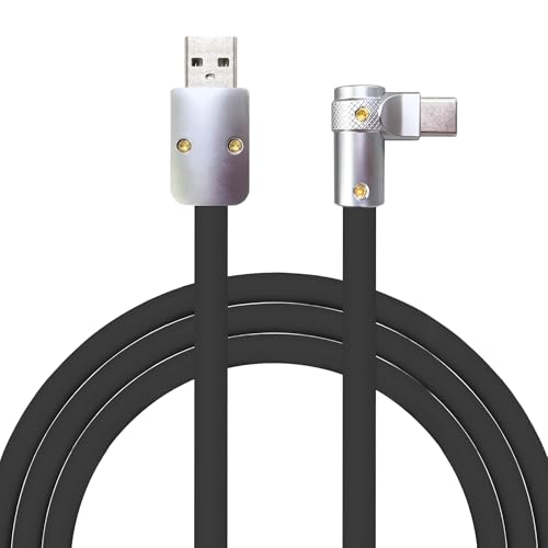 Transform Your Charging Routine with Chubbycable Flex Elbow Pro – 90-Degree USB-C Cable for Lightning-Fast 240 W Power Delivery, Durable Ultra-Thick Silicone Build, Perfect for Convenient Access in Tight Spaces, Ideal for Mobile Phones, Tablets, and Gaming Enthusiasts