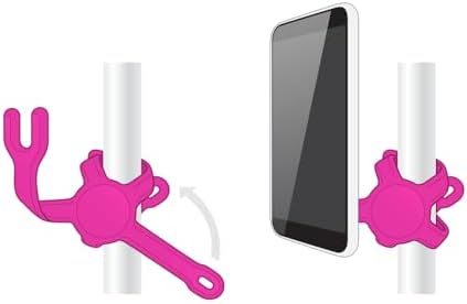 Universal Hot Pink Flexible Phone Mount & Stand – Versatile Tripod for All Devices – Ultimate Content Creation Companion with Bendable Silicone Arms – Perfect for Video Calls, Cooking, Gym Workouts & Adventures – Effortlessly Secure Your Phone or Tablet at Any Angle – Compatible with Pop Sockets Grips & Slides – Compact Design for Easy Transport and Storage