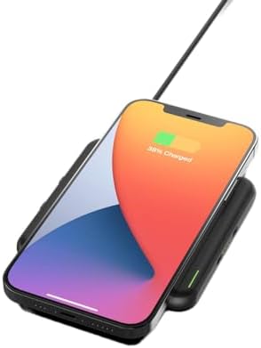 Modula5 Wireless Charging Pod for Smartwatches – RX-MP02 B | Rapid Qi-Enabled Charger for Apple Watch & Multi-Device Compatibility | Sleek, Portable Design with LED Indicators for Effortless Charging Experience