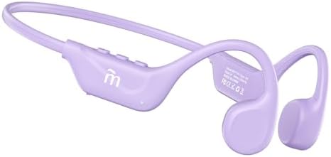 Revolutionize Your Active Lifestyle with Lilac Bone Conduction Headphones – Bluetooth 5.4 Wireless Earbuds Featuring 10 Hours of Playtime, Waterproof for Running and Cycling, Open-Ear Design for Enhanced Awareness