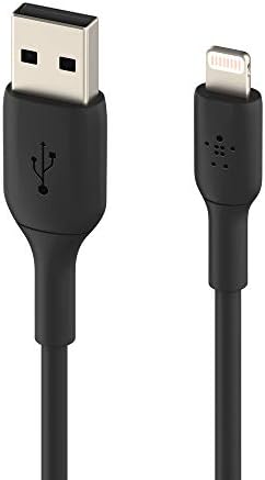 Belkin Boost Charge 9.8 ft Lightning Cable – MFi Certified Apple i Phone Charger for Fast, Convenient Charging – Durable & Tangle-Free USB to Lightning Cord in Sleek White Design – Perfect Length for Uninterrupted Use – Elevate Your Apple Device Experience