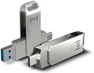 MOSDART 256 GB USB 3.1 Dual Flash Drive – Lightning-Fast Data Transfer for i Phone 15/16, Android, i Pad & Mac Book – Versatile USB-C & A Compatibility – Portable Keychain Design with LED Status Indicator