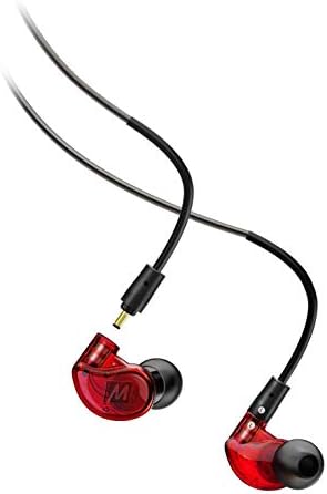 MEE audio M6 PRO In-Ear Monitor Headphones – 2 nd Gen Model with Superior Sound Quality, Customizable Fit Memory Wire Earhooks, and Durable Replaceable Cables for Professional Musicians – Noise Isolation Earbuds with Dual Cord Options (Black) – Perfect for Live Performances and Studio Recording