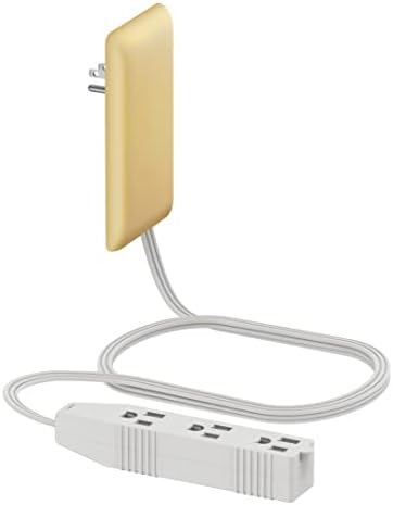 LIDER Ultra-Thin Flat-Face Outlet Extender with 3 Receptacles – Space-Saving Power Strip with 3 ft Cord, ETL-Listed for Safety, Sleek White Design for Modern Interiors – Perfect Solution for Enhanced Device Charging and Versatile Placement