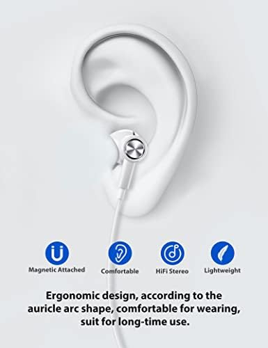 ACAGET Hi-Fi USB C Wired Earbuds – Premium Stereo Sound for Samsung Galaxy S25/S24/S23/S22 Ultra & i Phone 16 Pro Max, Magnetic Design with Travel Case – Superior Comfort & Enhanced Connectivity for Music Lovers and Professionals