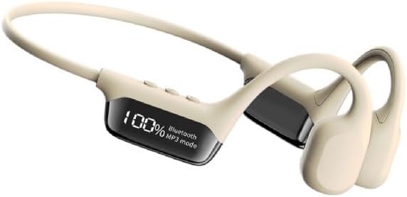 IHAO Ultra-Light Bone Conduction Bluetooth Headphones with Built-In MP3 Player – Open-Ear Ergonomic Earbuds for Active Lifestyles, Perfect for Cycling, Running, and Skiing – Sweat-Proof, Comfortable Fit with Exceptional Sound Clarity and Surround Awareness