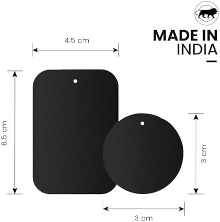 HIKER Premium Magnetic Mount Metal Plates – 8 Rectangular Durable Attachments for Ultimate Phone Stability and Universal Compatibility – Perfect for Hands-Free Navigation and Secure Mobile Support Solutions