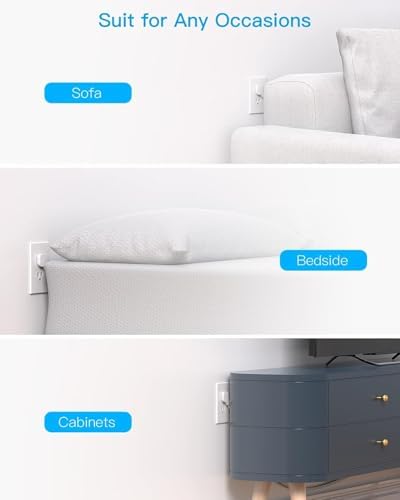 HANYCONY Ultra Thin Flat Plug Power Strip – 6 Ft Extension Cord with 3 Outlets & 3 USB Ports (2 USB-C) for Travel, Dorms & Cruise Ships – Space-Saving Multi Plug Outlet Extender for Fast Charging & Enhanced Device Compatibility