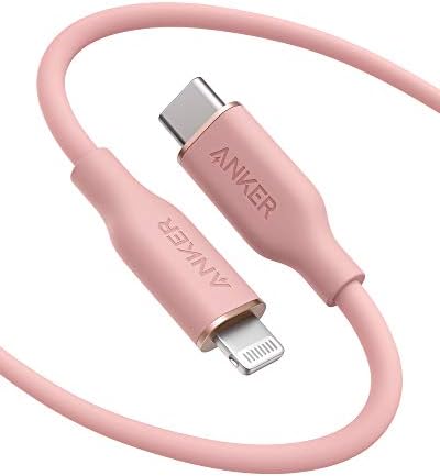 Anker 6 FT MFi Certified USB C to Lightning Cable – Rapid Power Delivery for i Phone 13 Pro, 12 Pro Max, 12, 11, X, XS – Durable Misty Blue Charging Solution with Reinforced Connectors for Optimal Performance and Stylish Flexibility