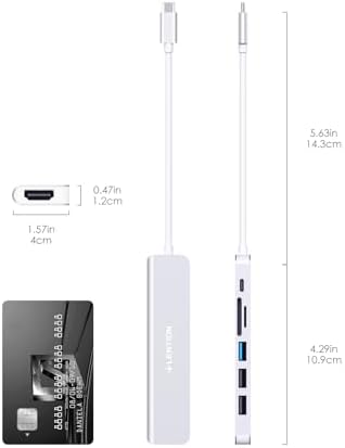 Elevate Your Connectivity with the LENTION USB C Hub: 100 W Fast Charging, 4 K HDMI Output, Dual Card Reader, and Versatile USB 3.0/2.0 Compatibility for Mac Book Pro, Mac Air, Surface, Chromebook, and More – Sleek Space Gray Design for Professionals and Creatives Seeking Enhanced Performance and Productivity