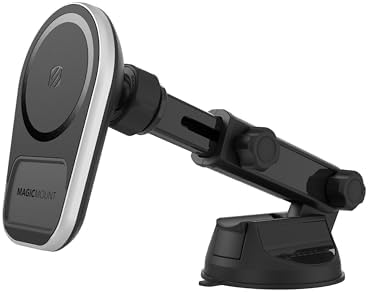 Scosche MPQ5 RKi-BP0 Magic Plate Replacement for Enhanced Compatibility with Scosche Magic Mount Systems – Ideal for Non-Magnetic & Charge Mounts, Optimized for Quick Installation and Device Security