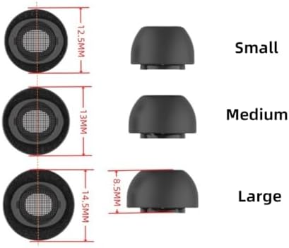 Upgrade Your Galaxy Buds3 Pro (2024) Experience: Premium Memory Foam Ear Tips with Pressure Release Hole – 3 Sizes (S/M/L) for Optimal Noise Isolation and Comfort, Compatible with Earbud Case for Enhanced Audio Quality and Fatigue-Free Listening