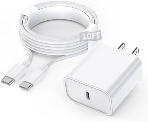Rapid USB-C Fast Charger for i Pad Models – 20 W PD Wall Adapter with 6 FT Cable for Efficient Charging of i Pad Pro, Air, and Mini – MFi Certified, Compact Design for Travel, Enhanced Compatibility and Safety Features