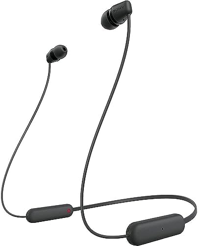 Sony WI-C100 Wireless In-Ear Bluetooth Headphones – Exceptional Audio Clarity with Quick Charge Technology, IPX4 Water Resistance & Integrated Microphone for Seamless Hands-Free Communication – Perfect for Daily Commutes, Fitness Activities & Versatile Use