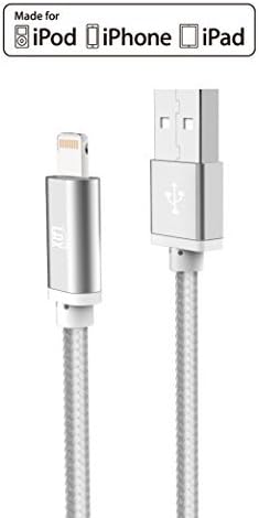 LAX MFi Certified Lightning Cable for i Phone & i Pad – 6 ft Durable Braided USB Cord with Fast Charging Capability for Enhanced Performance and Compatibility Across All Devices