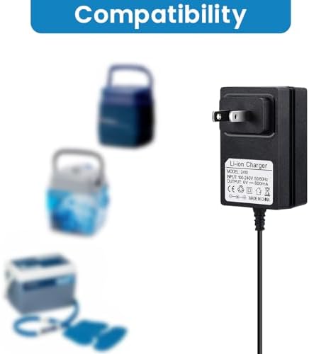 High-Performance 6 V Charger for Breg Ice Machines – Premium Power Cord with Integrated Indicator Light for Reliable Operation and Enhanced Longevity