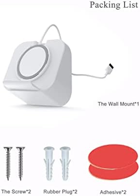 Phone Wall Mount for Magsafe Charger Compatible with Phone Holder Fit for iPhone 12/12 Pro/13 Pro Max Magsafe Accessories (Charger Not Included) (Black) – Enhanced Compatibility and Speed