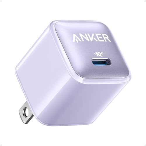 Anker 20 W USB-C Charger Block – Ultra-Compact Fast Charging Solution with Power IQ 3.0 for i Phone 16/15, Galaxy, Pixel 4/3, and i Pad – Versatile, Reliable, and Travel-Friendly Power Adapter for Rapid Device Charging (Cable Not Included)