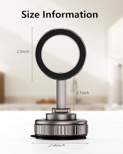 Magnetic Phone Stand, Compatible with MagSafe Phone Stand Holder for Desk, Multi-Functional Foldable, Double-Sided Magnetic Cell Phone Stand, for iPhone 16 15 14 13 12 Magsafe Case – Enhanced Compatibility and Speed