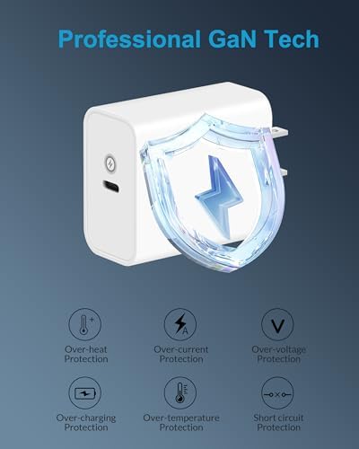 Unleash Rapid Power with the 2025 Advanced 30 W USB-C Wall Charger Duo – Fast Charge Your i Phone 16, i Pad Air, Air Pods, and Apple Watch with Dual 6 FT Heavy-Duty Cables for Maximum Versatility, Engineered for Safety and Efficiency.